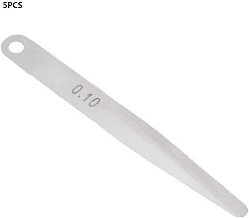 5pcs Feeler Gauge Metric Thickness Gage Measurement Tool, 0.1mm Thickness Filler (0.1mm)