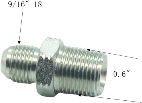 1 Piece Pipe Adapter 3/8" Male 37° Flare JIC x 3/8" Male NPT Plated Steel Hydraulic fitting by CDQBWKJGFJ