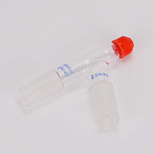 3 Way Distilling Thermometer Adapter with 24/40 Joints and Screw Cap for Distillation Apparatus