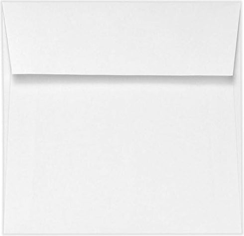 LUXPaper Square Invitation Envelopes, Peel & Press, 9 1/2" x 9 1/2", Bright White, 70lb. Text, 50 Qty