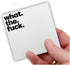 Funny Sticky Note What The Fucks F*ck Sticky Notepad Novelty Notepads, Funny Sassy Rude Desk Accessory Gifts for Friends, Co-Workers, Boss (Set of 3)