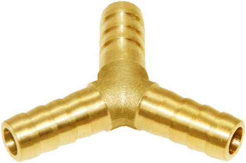 Joywayus 5PCS 1/4" ID Hose Barb Y Shaped 3 Way Union Fitting for Water, Fuel, Air