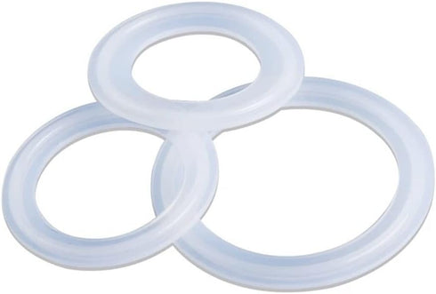 MOZTO 10pcs Sanitary Tri Clamp Ferrule Silicone Sealing Strip Gasket Ring Washer, for