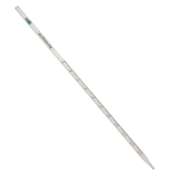 2ml Green Serological Pipette, Individually Wrapped (Case of 100)