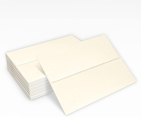 LUXPaper A7 Invitation Envelopes | 5 1/4" x 7 1/4" | 50 Qty | Peel & Press | Champagne Metallic | 80lb. Text