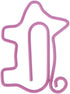 EORTA 50 Pieces Paperclips, Pink Pigs Shaped Metal Clips, Cute Cartoon Animals for Bookmarking, Scrapbooking