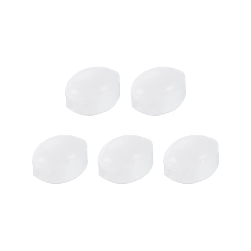 MECCANIXITY Magnetic Stirrer Mixer Stir Bar Rod 8mm(0.31") x6mm Olive Shape PTFE Coating Magnet White - 5Pcs