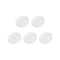 MECCANIXITY Magnetic Stirrer Mixer Stir Bar Rod 8mm(0.31") x6mm Olive Shape PTFE Coating Magnet White - 5Pcs