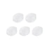 MECCANIXITY Magnetic Stirrer Mixer Stir Bar Rod 8mm(0.31") x6mm Olive Shape PTFE Coating Magnet White - 5Pcs