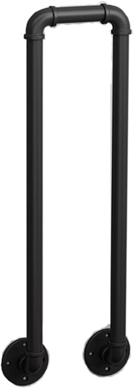 PAUANI 35cm U-shaped Industrial Iron Pipe Stairs Handrail - Metal Stair Railing, Anti-slip Side-mounted Stair Handrail