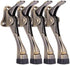 Gotega 4 Pack Kickdown Door Stopper with Adjustable Height and Rubber Tip, 4 Inches, Antique Bronze