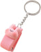 Pink Cute Mini Stapler with Cartoon Design, Portable Key Chain Organizer for Office Supplies, School