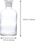 Baluue 250mL Lab Chemicals Bottle Lab Vials Clear Reagent Bottle Glass Narrow Mouth Bottle Clear Glass with Ground Glass Stopper and Graduate for Laboratory and Kitchen Autosampler Vials by Baluue