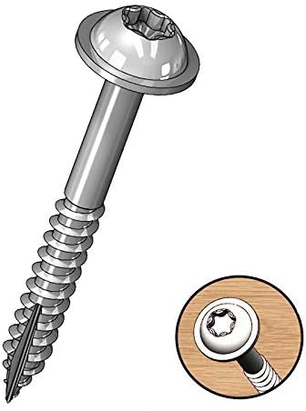 Milescraft 5205 Wood Pocket Hole Screws - #7 x 2" Washer Head with Coarse Thread (50pc.)