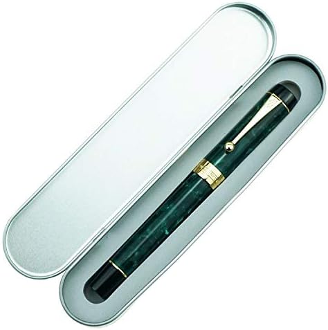 Jinhao 100 Fountain Pen, Classic Style Celluloid, #6 Nib Smooth Writing Instrument with Refillable Converter