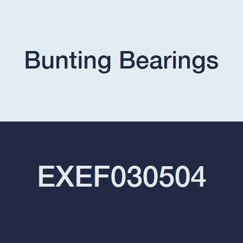 Bunting Bearings EXEF030504 Extra Lubricant with PTFE Flange Bearing, Powdered Metal, SAE 841, 3/16"