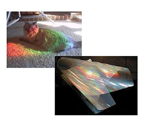 Pack of 5 Diffraction Grating Roll Sheets, 1Ft x 6", Double Axis 13,500 l/inch - 5 Separate Sheets