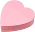 dohobby 300 Sheets Heart Shaped Sticky Notes - Pink Translucent Love Self-Adhesive Notepad for Office Home (6 Packs)