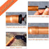 5 Pcs Swaging Tool Drill Bit Set, 1/4 Inch Hex Shank Copper Pipe Swagging Tools