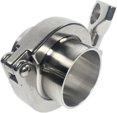 TNMHHM 304 Set Dairy(57mm) Stainless Steel Sanitary Tri Clamp - Weld Ferrule, Tri Clamp, PTFE/Silicone ket for Food