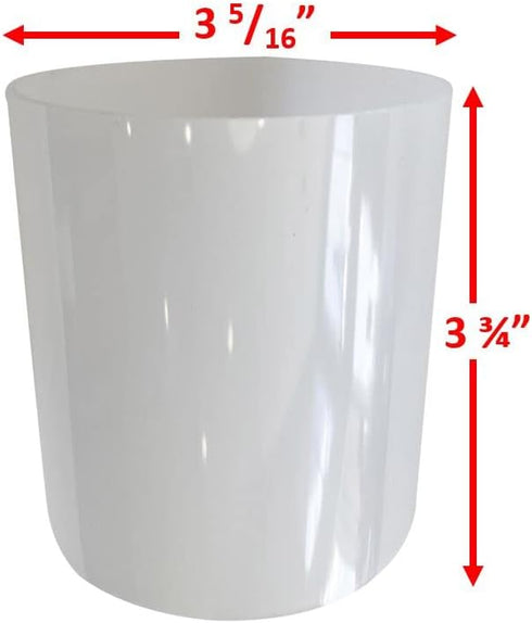 Spree Frosted Plastic Lens Globe for 3 Tier Metal Low Voltage Path Lights Compatible/Replacement for Malibu Landscape Lighting CL191, 8301-9200-01 or 1301-9200-80, 3.75" x 3.3" by Spree