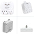 Tech2 3-Outlet Surge Protector Power Strip with 2 USB Charging Ports, ETL Certified for Home, School, or Office