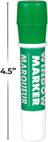 Green Window Marker - 4.5" (1 Count), Vibrant, Easy-to-Clean, Non-Toxic Glass & Mirror Art Tool