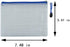KKUADCEHI 2 7.48 5.51 PCS Mesh Zipper Pouch Bags, Plastic Water-Resistant File Bags, for Office, School, Board Game