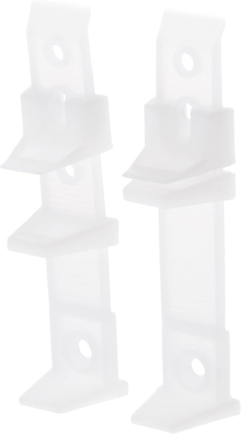 Prime-Line N 6564 Self-Adjusting By-Pass Door Bottom Guide, 2 Pack