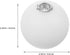 Luxshiny Milky White Metal Screw Globe Shade Replacement Lampshade for Ceiling Light Fixtures Wall Sconce Chandelier