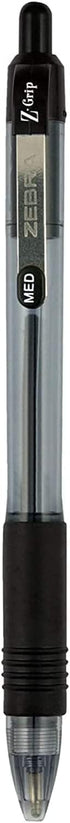 ZEBRA , bulk pack of 24 ink pens, Z-Grip Retractable ballpoint pens Medium point 1.0 mm, 12 black & 12 Blue pens combo pack