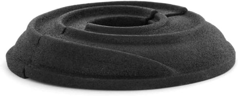 Renovators Supply Manufacturing Escutcheon Plate, 3.13 in OD, 1/2 in IPS, Lacquered Black Finish Aluminum