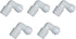 YZM Quick Connect Fittings for RO Water Filters, 5 Elbow, 3/8" Male x 1/4" OD Tube for Plumbing