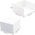 White Non Sticky Notes 3 x 3 Inch Note Memo Pads Blank Loose Paper with Acrylic White Stick Note Holder for Office, Home, School Supply (500 Sheets)