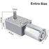 DC 12V Speed Reducing Gear Motor Reversible High Torque 12V Worm Gear Motor Female Shaft High Torque Turbo Worm Gear Box Reduction Electric Motor(5RPM)