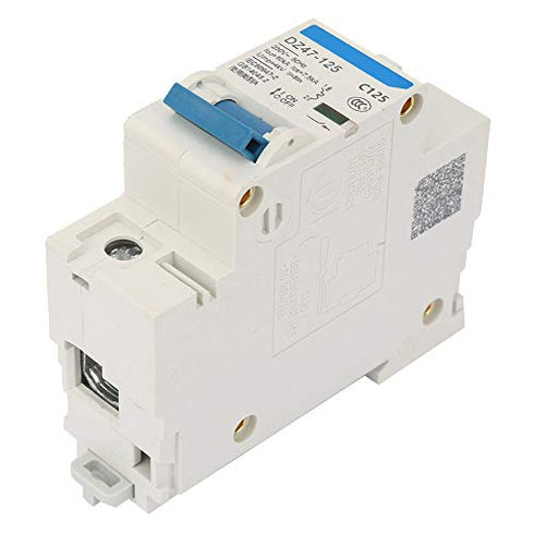 YWBL-WH Circuit Breaker DZ47-125 1P Current 30mA Leakage Air Switch, 0.1S 7.5KA (125A)