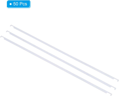 PATIKIL 50pcs Hanging File Folder Metal Bars, 15.9 Inch A3 Rods for Quick Identification Organizer (40.4cm)