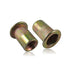 100PCS Rivet Nuts, M3 Carbon Steel Metric Rivet Nut Assortment Kit, Flat Head Threaded Insert Nutserts for Automotive,