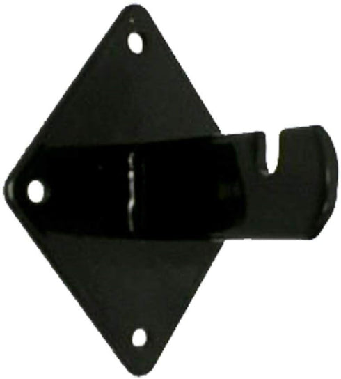 Dazzling Displays 12-Pack of Black Gridwall Panel Mount Brackets, Essential for Gridwall Panel or Slatgrid Mounting