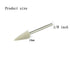 Luo ke 10mm Wool Felt Polishing Bits, 1/8'' Shank, Conical Shape for Dremel Rotary Tool