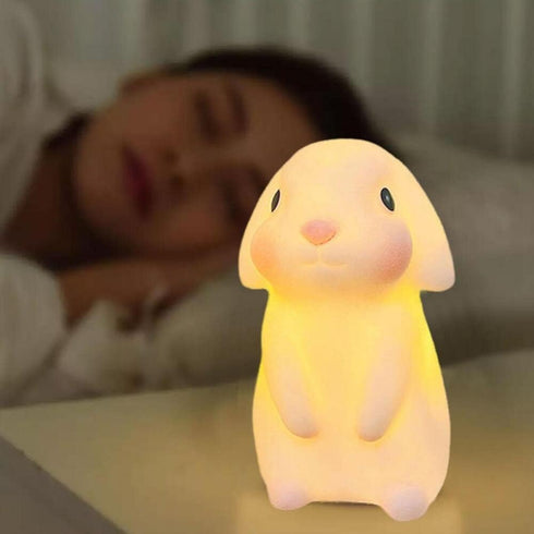 anso Adorable LED Night Light for Kids - Large Laurel Rabbit Decor