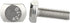 M8 x 40mm T-Slot Drop-in Stud Sliding Bolts, 304 Stainless Steel 18-8, Full Thread, 5 PCS