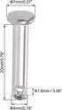 uxcell Single Hole Clevis Pins, 4mm X 20mm Flat Head 304 Stainless Steel Link Hinge Pin, 20Pcs