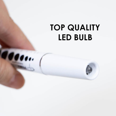 Primacare DL-9325 LED Diagnostic Penlight, Reusable, Lightweight, Medical Pen Light, Batteries Included