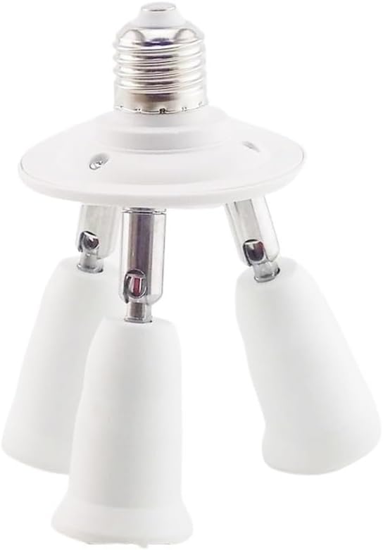 TCETVMVXR E27 Socket to 3 4 6 E27 Adapter Bulb Lamp Holder Converters