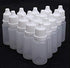 50PCS 15ml/0.5oz Empty Refillable Clear Plastic Dropping Bottles, Portable Squeezable Dropper Container with Caps