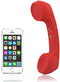 Wireless Retro Telephone Handset, Radiation-Proof Handset Receivers for Mobile Phone with Comfortable Call (Red)