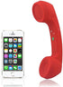 Wireless Retro Telephone Handset, Radiation-Proof Handset Receivers for Mobile Phone with Comfortable Call (Red)