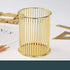 Gold Metal Pen Holder for Desk, Makeup Brushes Cup, Pencil Holders, Office & Home Organizer
