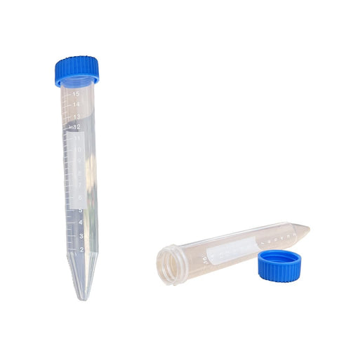 15 ml Leakproof Graduated Cryovials with Plastic Screw Top Vials, Laboratory Test Tubes (20 Pieces)